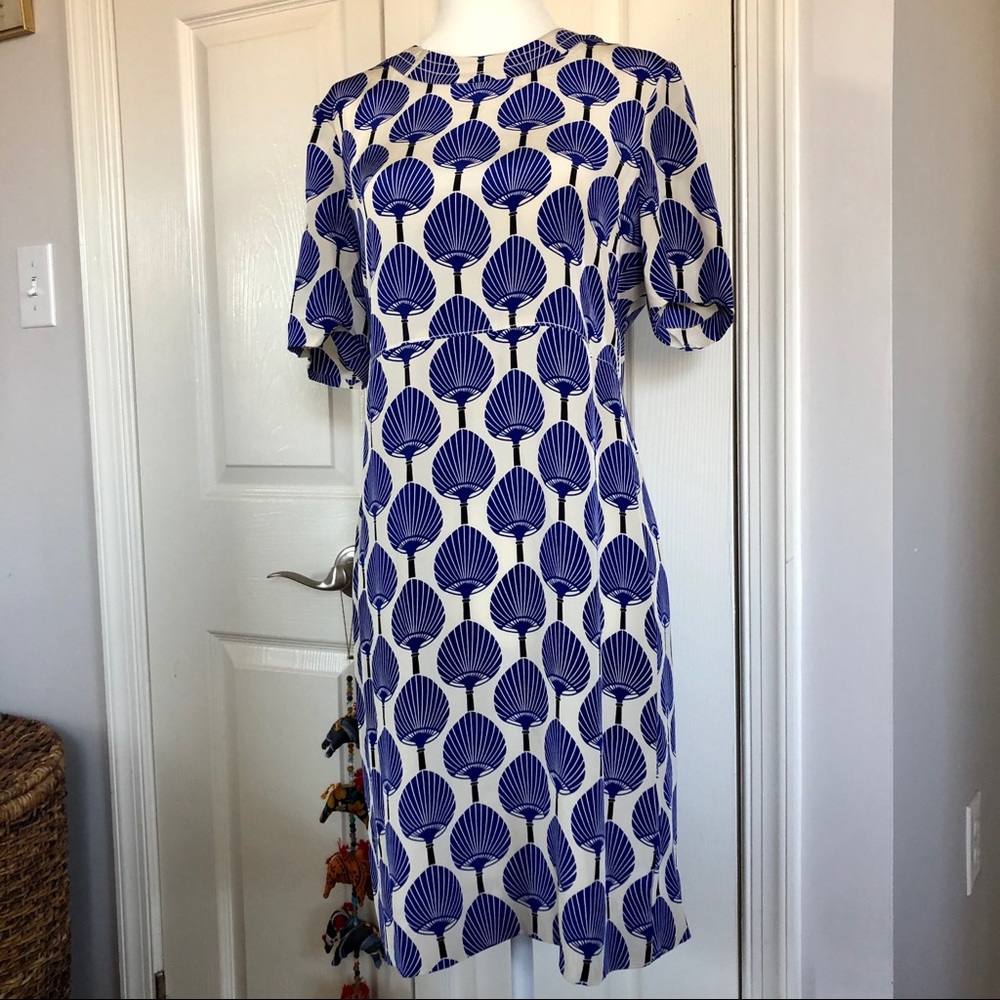 Kate Spade Florence Broadhurst fan print dress